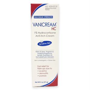 Vanicream HC 1% Hydrocortisone Cream 2 oz Exp 6/24 Psoriasis‎ Eczema Anti-Itch